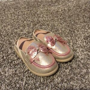 SHEIN Champagne & Pink Casual Toddler Shoes